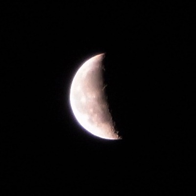 RICOH CX1 による月の写真